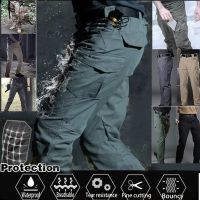 CODwumei04 Pants Multi-pocket Cargo Pants Waterproof Overalls Casual Pants Army Fan Pants Quick-drying Pants Mens