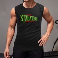 เสื้อยืดแขนกุดผู้ชายแขนกุดสำหรับผู้ชายเสื้อสกรีนโลโก้ SCREAM VI Stabathon 6เสื้อกล้ามสินค้าใหม่