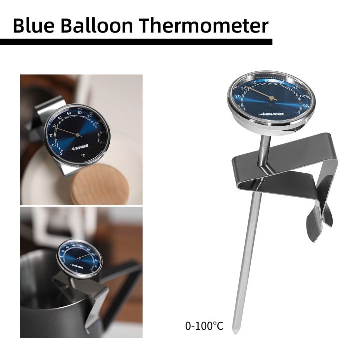 เครื่องวัดอุณหภูมิแบบหมุนสีน้ำเงินกาแฟเอสเปรสโซ่-mhw-3bomber-ที่ทำฟองนมการวัดอุณหภูมิเหยือกอุปกรณ์บ้านครัวอุปกรณ์เสริม