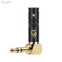 Miniijack 3.5 mm Earphone Plug Right Angle 90 Degree 1/8 3 Poles Audio Adapter Gold Plated Wire Connectors 25mmx30.2mm ID 4.0mm