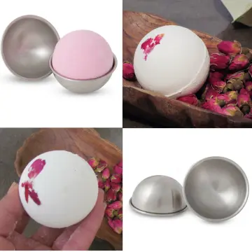 6pcs/3 set Bath Bombs Aluminum Alloy Bath Bomb Mold Ball Shape DIY