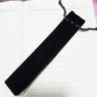 Drawstring pocket double-sided flannelette business signature pencil case portable stationery bag protective cover