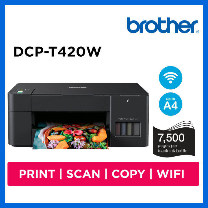 Brother DCP-T420W 3-In-1 Wireless Colour Inkjet Printer A4 size | Lazada