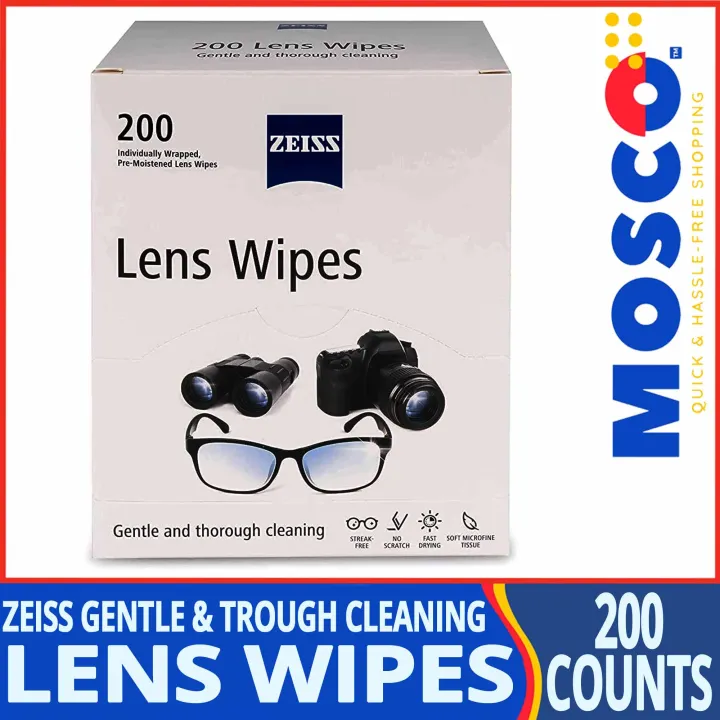 Zeiss PreMoistened Lens Cleaning Wipes 200 Count Lazada PH