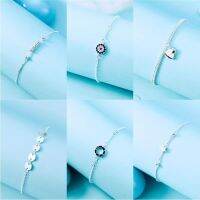 【CW】ஐ  Thick Sterling Color Anklets for Foot Leg Chain Eyes Beach Fashion Accessories Jewelry Female