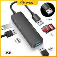 Hyra ฮับ USB Type C ฮับ5 IN 1อะแดปเตอร์เครื่องแยกอเนกประสงค์พร้อมช่องเสียบตัวอ่าน SD TF สำหรับ Macbook 13 15 Air PC อุปกรณ์คอมพิวเตอร์ Feona