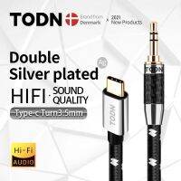 TODN Type C To 3.5 Jack Aux Usb เสียง C Dac Tipo C Silver Usb 32บิต/384กิโลเฮิรตซ์เหมาะสำหรับรถยนต์โทรศัพท์หูฟังลำโพง