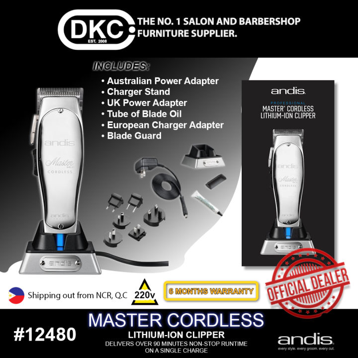 Best Seller] DKC Andis Master Cordless Lithium-ion Clipper 12480 for Salon  and Barberhops | Lazada PH