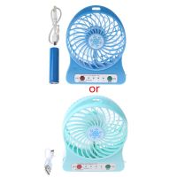 Portable Outdoor LED Light Fan Air Cooler Mini Desk USB Fan With 18650 Battery