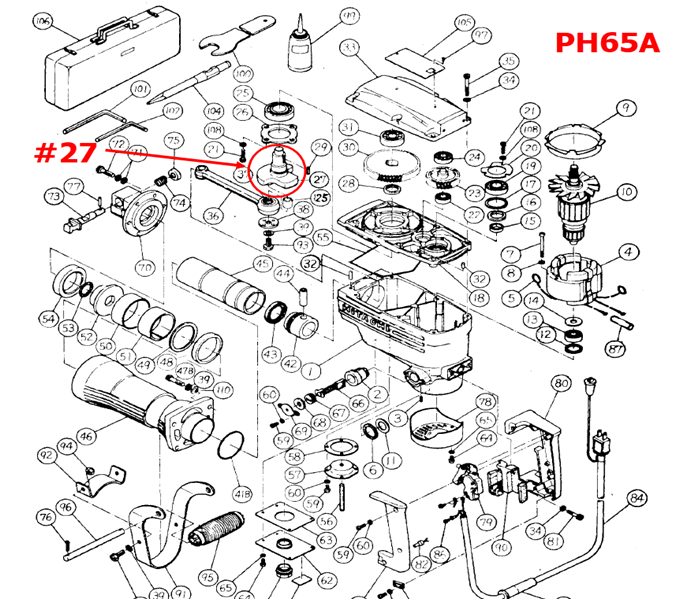 ph65a-27-ข้อเหวี่ยง-แย็ก-ฮิตาชิ-ph65a-g6