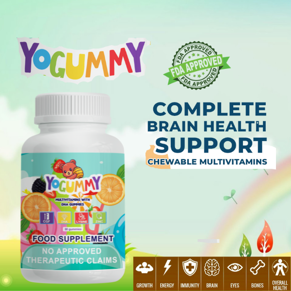 Yogumm Multivitamins Multivites for Adults & Kids Complete Vit E,C
