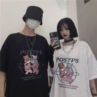 Panda.shop?พร้อมส่ง? ?เสื้อยืด oversize ลายการ์ตูน  สไตล์เกาหลี ??  #BB01