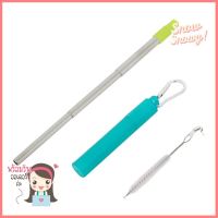 หลอด+แปรงทำความสะอาดพกพา KECH สีเขียวREUSABLE STRAW+CLEANING BRUSH KECH GREEN **ราคารวม Vat แล้วค่ะ ไม่มีบวกเพิ่ม**