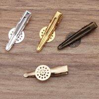 【CW】 10pcs Hair Clip 12mm Base Blanks Bezel Alligator Hairpins Buckle Colets Diy Jewelry Parts Material