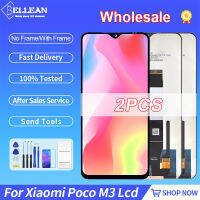 2pcs ขายส่ง6.53นิ้วสำหรับ Xiaomi poco M3 LCD Touch Panel Screen Digitizer M2010J19CG assemblybly สำหรับ redmi 9T จอแสดงผล