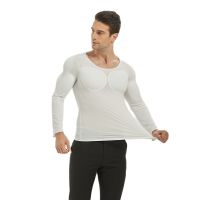 ✖♂❉ jiyi946012824 Fake Muscle Arm Chest Belly Invisible Abdominal Undershirts