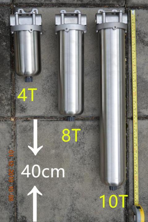 ตัวกรองน้ำ-ทำจากสเตนเลสทั้งตัว-8t-ชั่วโมง-ไม่ใช้ไฟฟ้า-เครื่องกรองน้ำ-ไม่ต้องเปลี่ยนไส้ตัวกรอง-ล้างทำความสะอาดได้เอง-ตัวกรองยาว40ไมครอน-สามารถใช้ได้นานถึง50ปี-มาตรฐานท่อน้ำ1