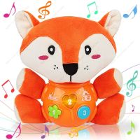 Plush Fox Baby Toys Newborn Baby Musical Light Up Baby Toy Cute Stuffed Animal Light Up Newborn Baby Musical Toys For Kids Gifts