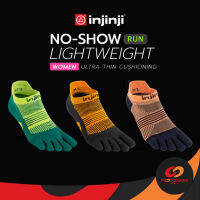 Pootonkee Sports INJINJI NO SHOW LIGHTWEIGHT (WOMEN) ถุงเท้าวิ่ง 5 นิ้ว แบบบางใต้ข้อ size XS/S, 35-40EU, 21.5-25cm.