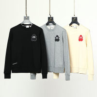 [คลังสินค้าพร้อม] ของแท้ BUR + ผู้ชาย/ผู้หญิง Harajuku เสื้อแขนยาว Vintage หลวม O-Neck Pullovers Hip-Hop Streetwear ยี่ห้อคู่เสื้อผ้า