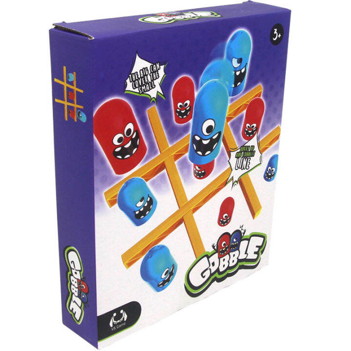 tic-tac-toe-big-eat-small-gobble-board-game-เกมกระดาน-ox