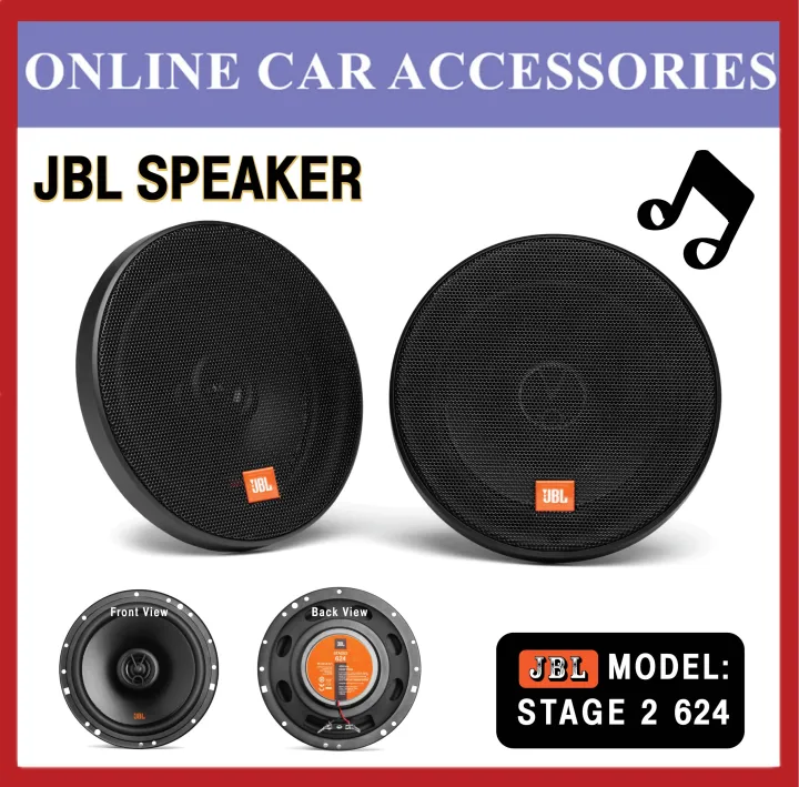 JBL Stage2 624 Spk 6.5 inch 2 Way Car Speaker 240 Watts Car Speaker