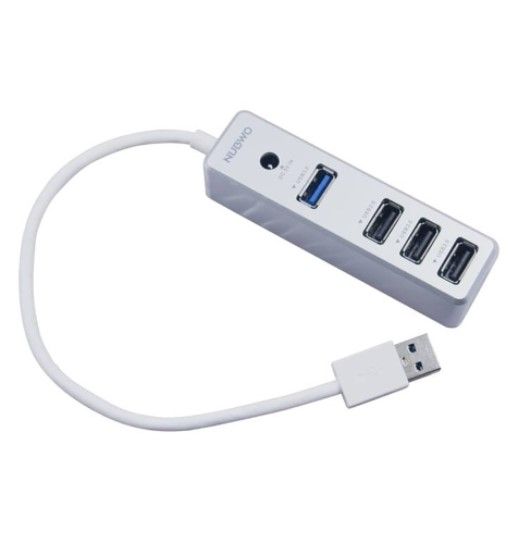 USB HUB (ยูเอสบีฮับ) NUBWO NH-49 - 4 PORTS USB 3.0/USB 2.0 (WHITE)