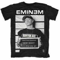 2023 NEWCustom ลำลองสำหรับบุรุษเสื้อยืด Eminem Arr แก้ว S Po 100 ผ้าฝ้ายสบาย