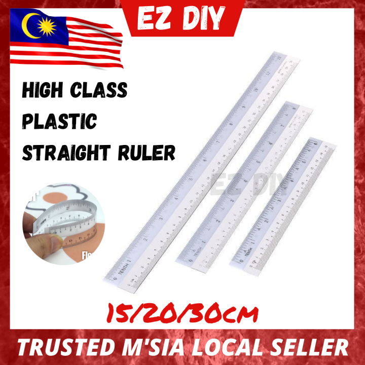 [EZDIY] PREMIUM PLASTIC STRAIGHT RULER / 5CM / 20CM / 30CM / BENDABLE
