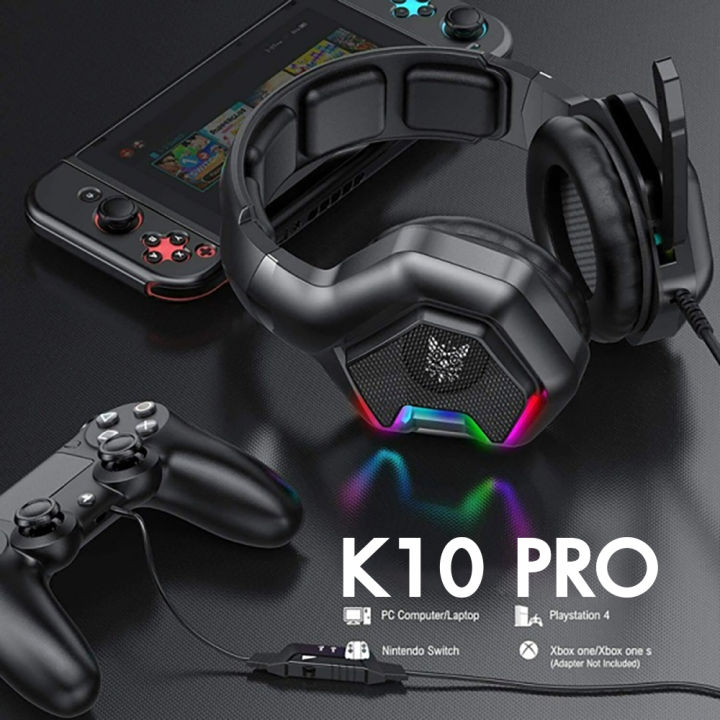 หูฟัง-onikuma-k10-pro-gaming-headset-หูฟังเกมส์มิ่ง-หูฟังเล่นเกมส์-เสียงดังฟังชัด-ไมโครโฟนตัดเสียงรบกวน-รับประกัน-2-ปี-mobuying