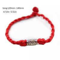 Red Chain Bracelet Braided Hand Rope Chinese New Year Gifts Rope Bracelet Lucky X1S4
