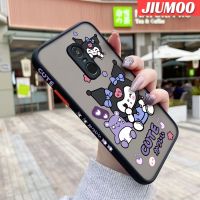 เคส JIUMOO สำหรับ Xiaomi Redmi Note 4 Note 4x Note 4 Pro ลายการ์ตูนน่ารัก Kuromi บางขอบสี่เหลี่ยมด้านข้างกันกระแทกดีไซน์ใหม่มีน้ำค้างแข็งโปร่งใสแข็งเคสมือถือปลอกซิลิโคนคลุมทั้งหมดกล้องป้องกัน Softcase