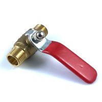 1/4 Ball Valve Brass Material Male to Male Water Gas Tap with Handle Fitting Coupler Adapter Thread Connector