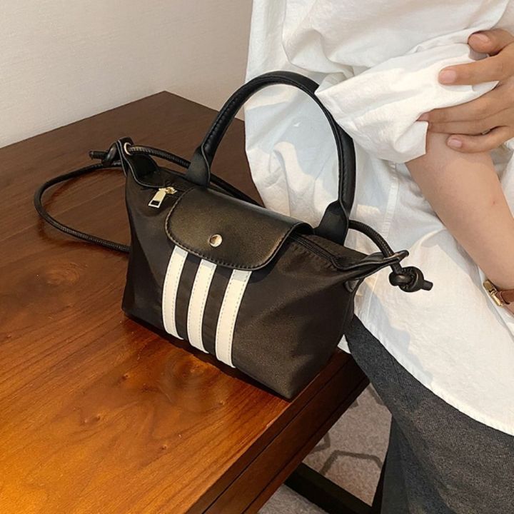 flixue-กระเป๋าเก็บของลำลองทรงสี่เหลี่ยมขนาดเล็กสำหรับเด็กผู้หญิงแถบกระเป๋าทรงเกี๊ยวไนลอนขนาดเล็กมีซิป