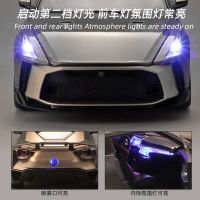 1:18นิสสัน GTR50ซูเปอร์คาร์อัลลอยรถรุ่นเสียงและแสงจำลองรถตกแต่งคอลเลกชันเด็กของเล่นของขวัญ