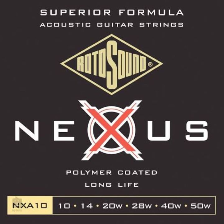 rotosound-nexus-สายกีตาร์โปร่งแบบเคลือบ-ให้โทนเสียงอุ่นๆนุ่มๆได้อย่างดีเยี่ยม