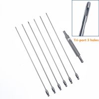 Tri-Port Holes  Liposuction Cannula Fat Transfer Tools Stainless Steel Fat Harvesting Cannula Liposuction Tools