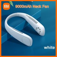 เหมาะสำหรับ Xiaomi พัดลมคล้องคอแบบพกติดตัว USB แบบพกพา9000มิลลิแอมป์ Kipas Angin Gantung คอปรับได้ยืดหยุ่น Kipas Angin Gantung พัดลมทำความเย็นค่อนข้างฤดูร้อน