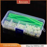 ENCOUNT 170pcs/set Stoppers ลูกปัดทุ่นตกปลาแบบนิ่ม พลาสติกทำจากพลาสติก ลอยลอยได้ ปลอกอุปกรณ์ตกปลา ร้อนแรงมาก ที่ส่องสว่างส่องสว่าง ไฟส่องสว่างส่องสว่าง ตกปลาทะเลตกปลา