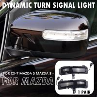 LED Side Wing Dynamic Turn Signal Light Rearview Mirror Indicator For Mazda CX-7 CX7 2008-2011 For Mazda 5 8 MPV