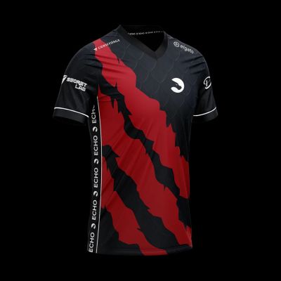 Official Echo Esports Jersey Echo Custom Jersey Full Sublimation 2023 Free Nickname Jersey Breathable Cotton Short Sleeve Tee Red Echo Tshirt
