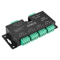 แถบพิกเซลเครื่องทวนสัญญาณข้อมูล Spi เครื่องขยายสัญญาณ Dc 5V-24V สำหรับ Ws2811 Ws2812b แถบไฟ Led Rgb ติดตั้งได้สีฝัน