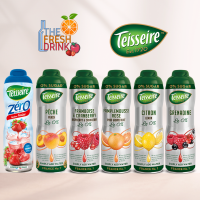 TEISSEIRE ZERO SUGAR เตสแซร์ น้ำหวานเข้มข้น สูตรไม่มีน้ำตาล สำหรับผู้รักสุขภาพ 600มล (หลายรสชาติ)