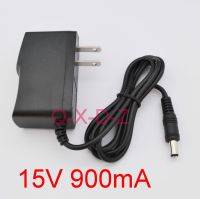 1PCS 15V900mA High quality AC 100V-240V Converter Adapter DC 15V 0.9A 900mA Power Supply DC 5.5mm x 2.1mm US Plug