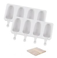 【CW】 1pcs Silicone Mold Popsicle Pop Maker Fruit Juice Freezer Tray Baking Tools