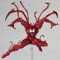 SUNNYDOLL Collectible ภาพยนตร์ SpiderMan PVC Joints Movable NO.008 Carnage Marvel Revoltech Series Venom