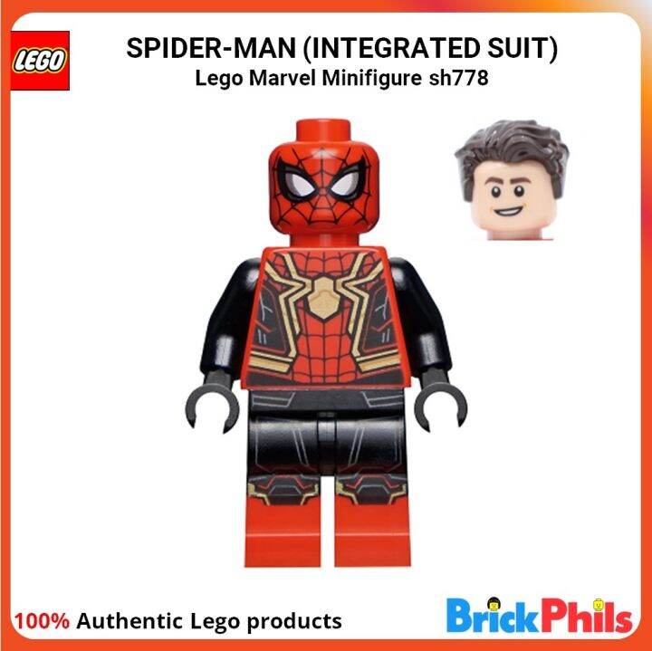 Lego Marvel Minifigure sh778 Spider-Man (Intergrated Suit) | Lazada PH