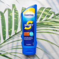 โลชั่นกันแดดทาผิวกายสำหรับเล่นกีฬา ครีมกันแดด สูตรกันน้ำ Sport Sunscreen Lotion SPF 50, 207 ml (Coppertone®)