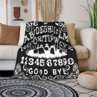 การพิมพ์ 3 มิติ Ouija Hooded Blanket ผ้าห่ม Flannel สวมใส่โซฟาเตียงผ้าห่มที่ไม่ซ้ำกัน