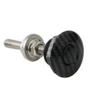 25mm Universal Hood Lock Push Button Hood Pins Lock Clip Kit Engine Bonnets Lock Car Quick Latch Carbon Fiber Pattern